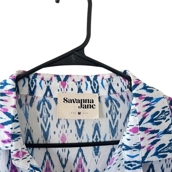 Savanna Jane Aztec Print Button Down - Picture 5 of 8